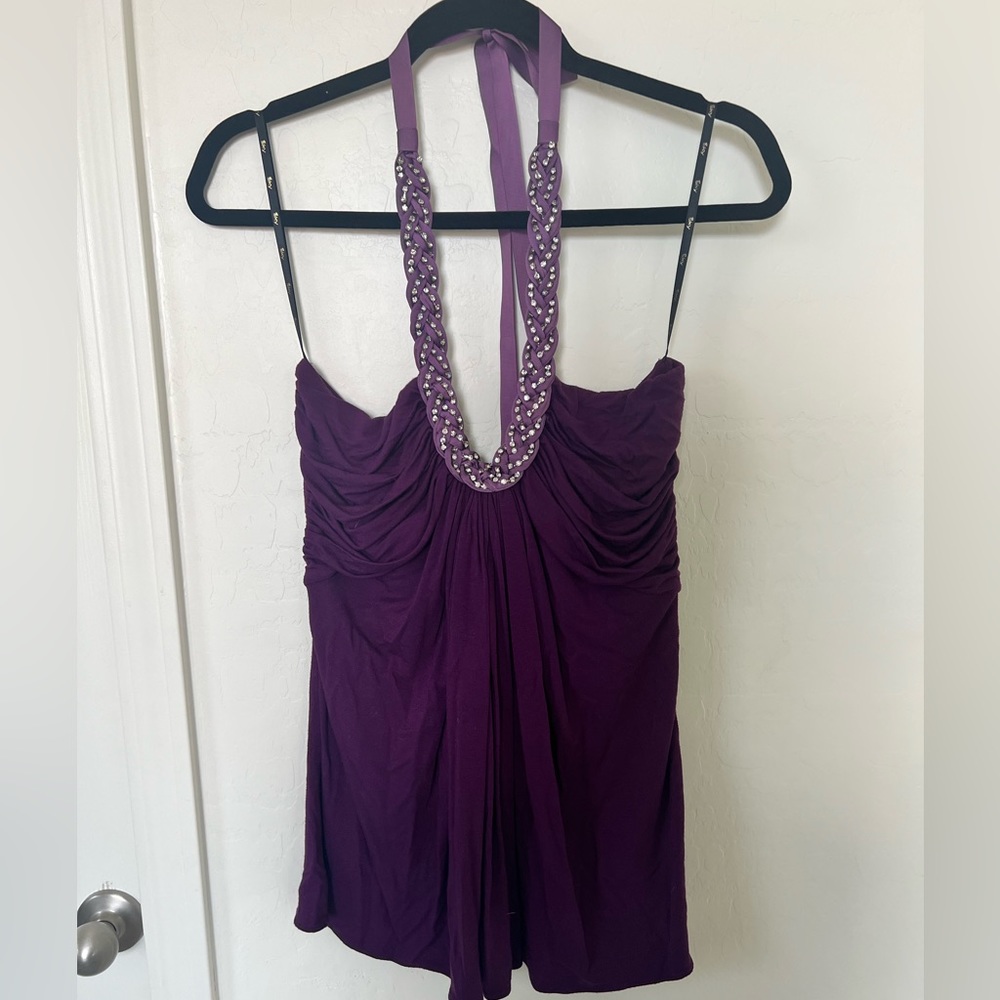 Purple Sky Halter Top - M